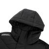 Skechers Stroll Series Solid Color Hooded Casual Mid-Length Down Jacket Men Outerwear Black L423M150-03B6