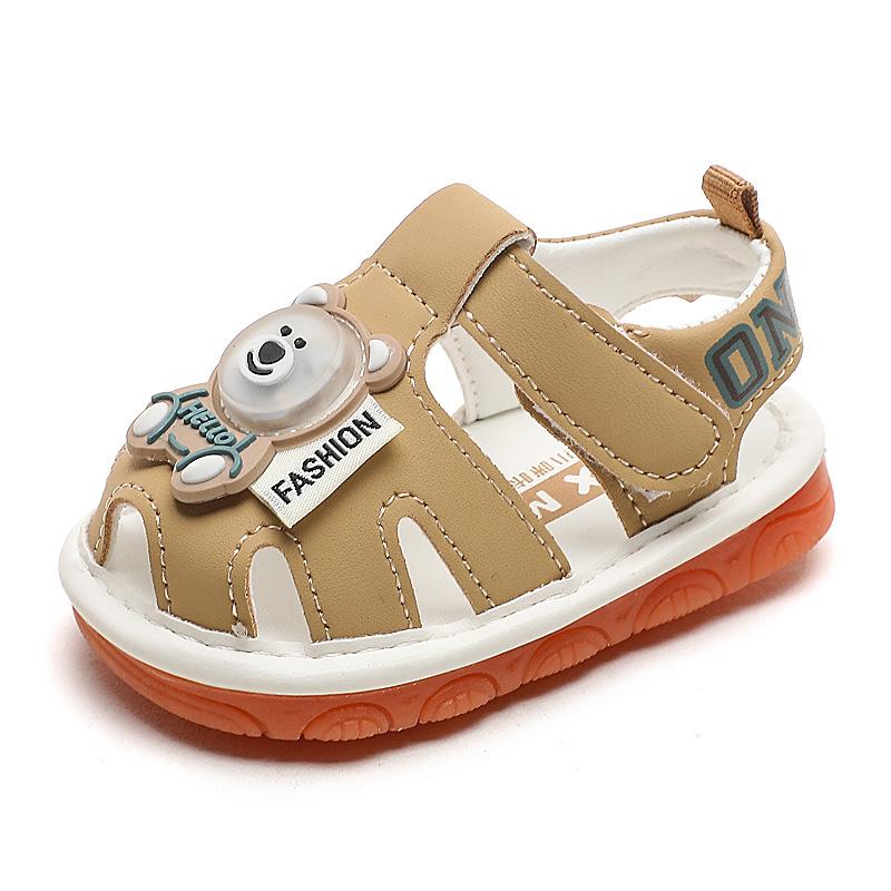 Baby Sandals Summer Children's Shoes Baby Toddler Shoes Soft Bottom Non-slip 0-2 Years Old Boys and Girls Flashing Shoes