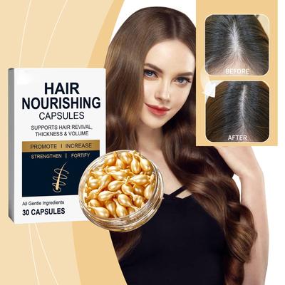 Capsule Nutrienti per Follicoli Capillari Prevengono la Caduta dei Capelli, Rinforzano i Capelli, Riducono la Caduta dei Capelli e i Capelli Dopo Tintura e Permanente