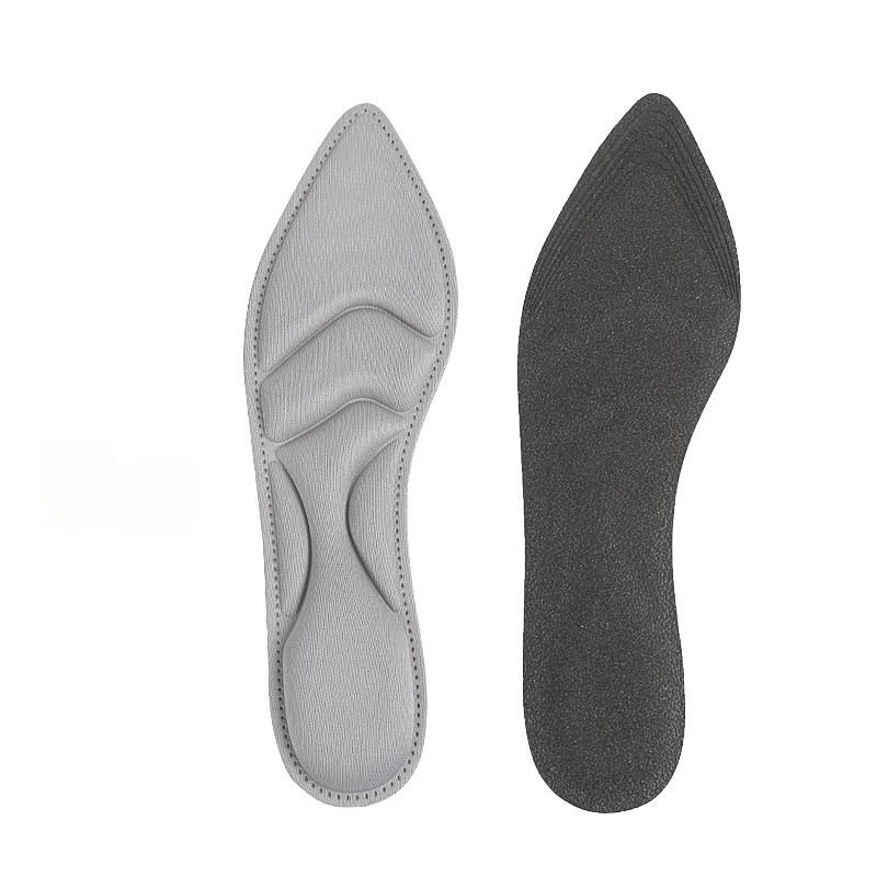 Women's Sponge Insole 4D High Heels Sponge Sweat-absorbing Breathable Massage Shock-absorbing Tip Non-slip and Anti-wear Can Be Cut Full Pad
