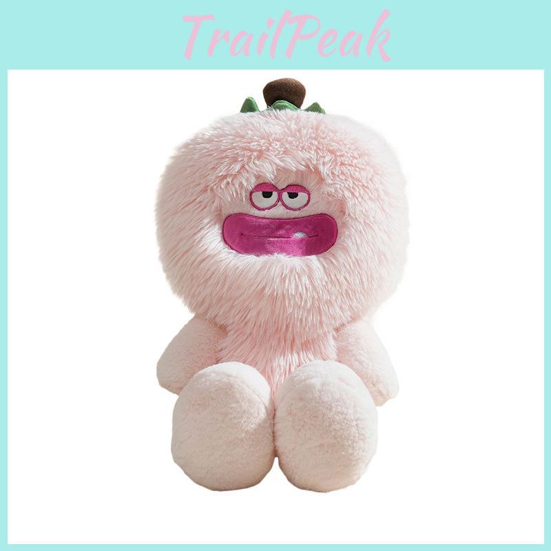 Monster Soft Plush Peach Fruit Toy With Pp Cotton For Bedroom Decor Gifts And
