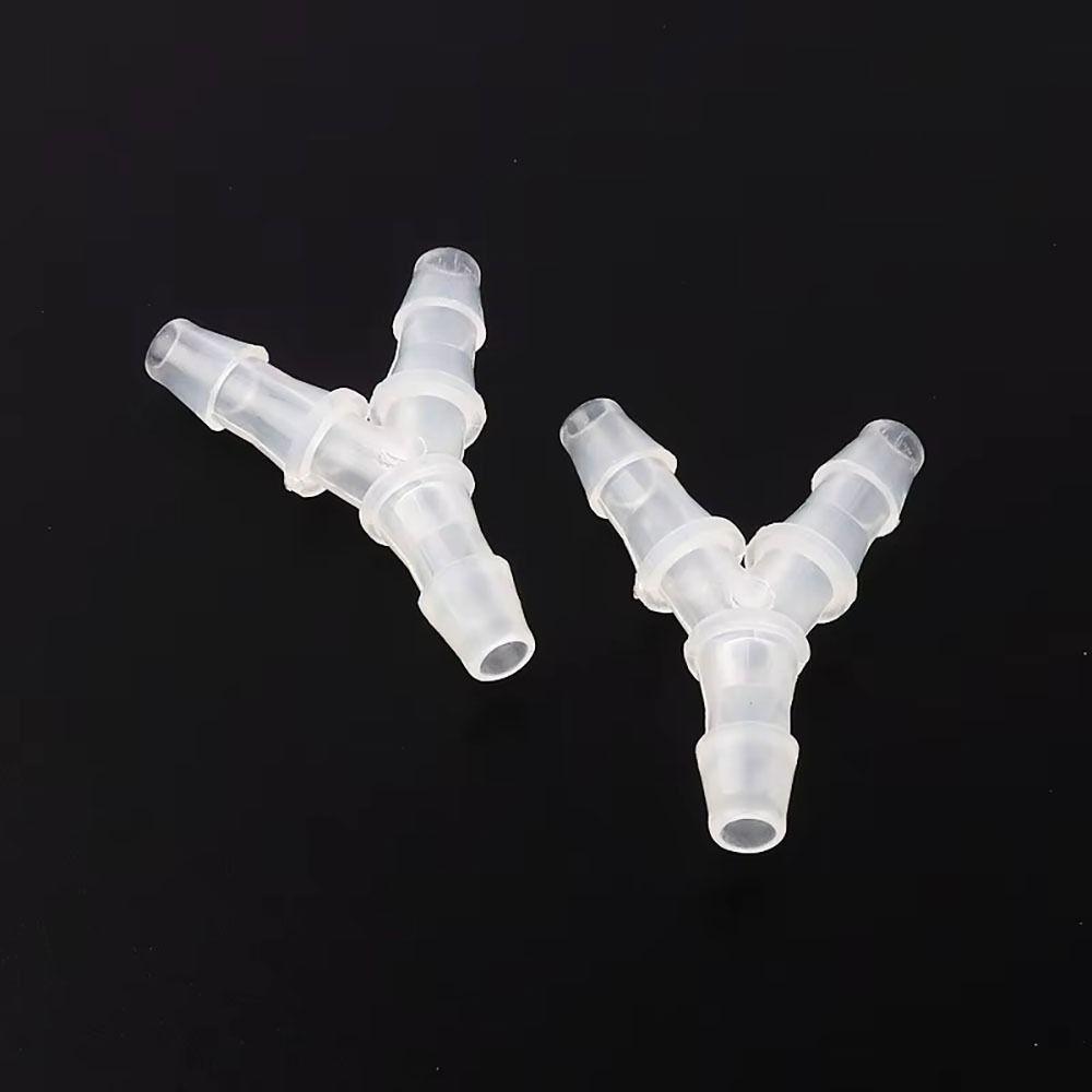 10Pcs New 2.4-15.8mm Y-Type Tee Connector PP PE Soft 3 Way Connector Plastic Hose Fittings for Aquarium Fish Tank Fittings