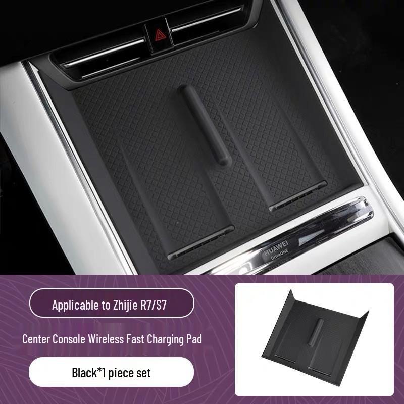 Zhiji R7 Console Wireless Charger Silicone Anti-slip Pad Car Interior Accessory