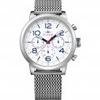Tommy Hilfiger Jake White Dial Silver Metal Men's Quartz Watch 1791233