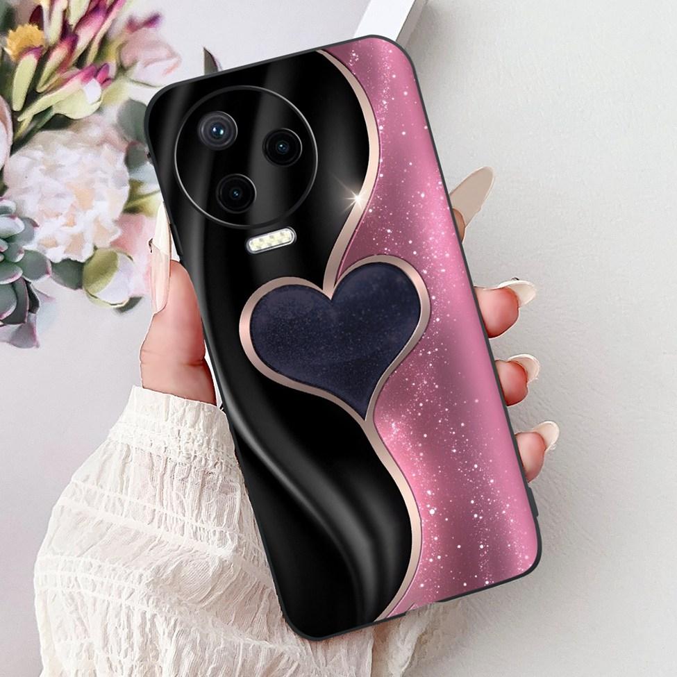 For Infinix Note 12 Pro 4G Case X676B Silicone Cute Cat Fashion Flowers Painted Cover For Inifnix Note 12 Pro Phone Case Bumper