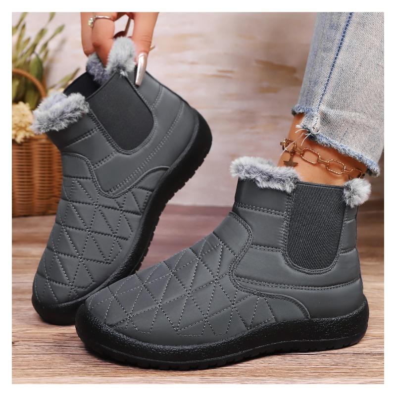 Cotton Shoes, Women's Fleece, Thickened Boots, High-top Soft-soled Snow Boots, Cold-proof and Warm Women's Boots, Comfortable Cotton Boots