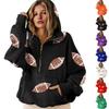Women's Sports Shirt With Rugby Sequins And Pockets Long Sleeved Half Zip Hooded Top