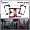 Soft Carbon Fiber Center Console Side Air Vent Trim For Skoda Octavia 1z3 1z5 A5 2005 2006 2007 2008 2009 2010 2011 2012 2013