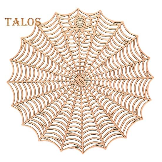 Halloween Table Place Mat Creative Plastic Spider Web Place Mat Waterproof Oil Proof Heat Insulation Bowl Mat Reusable Anti Scald Pad Kitchen Supplies