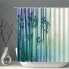 Bamboo Printing Shower Curtain High Quality Waterproof Polyester Fabric Bath Curtains With Hooks Bathroom Screen Home Decor