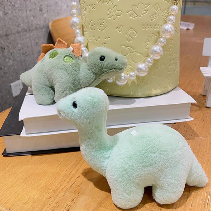 Cute 2024 Dinosaur Plush Toy Keychain Soft Pp Cotton Bag And Car Ornament