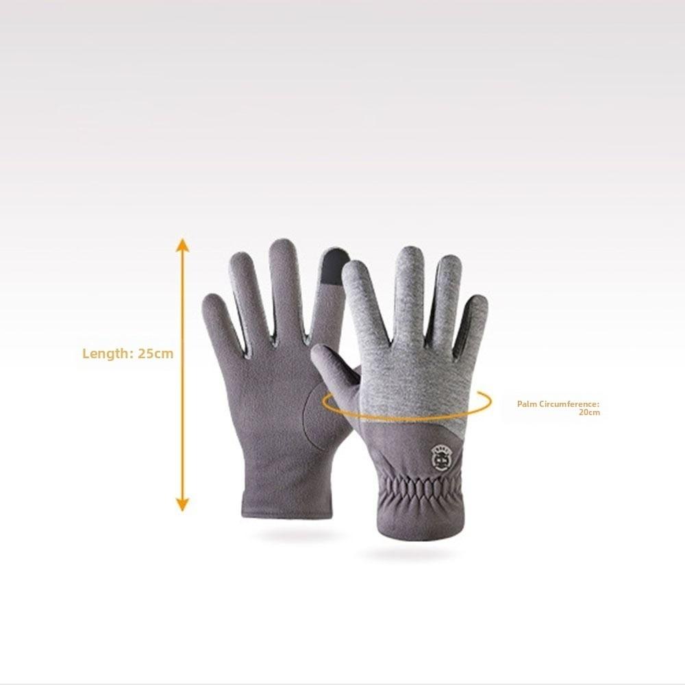 Thickening Touch Screen Gloves Warm Cycling Mittens Fashion Velvet Gloves  Outdoor