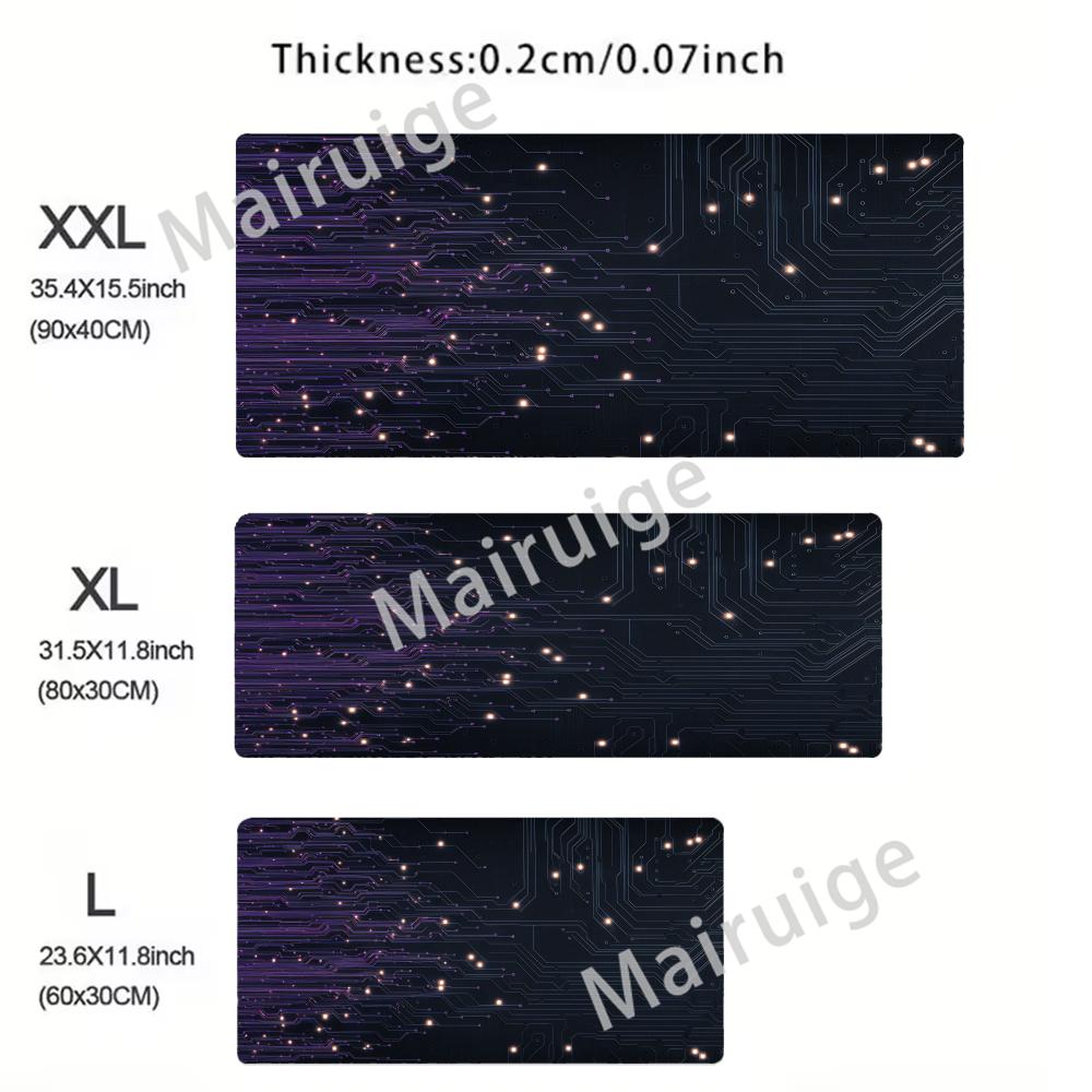 Inside Motherboard Circuit Board Mouse Pad Large Keyboard XXL Multiple sizes Table Cushion Office Desk Mat Pc Gamer Accessories