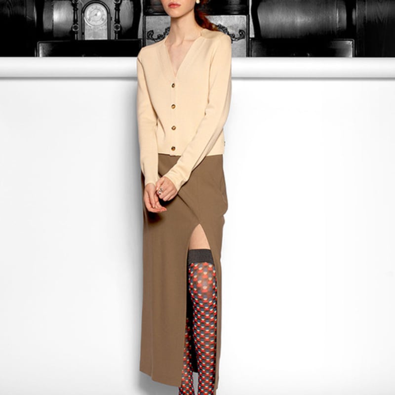 Romantic tiger Green agate knee high stockings