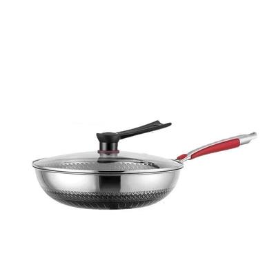 Wutuo 32CM SUS316 Stainless Steel Wok with Lid