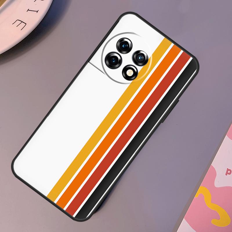 Retro Stripes Aesthetic Vintage Case For OnePlus Nord 3 2T N10 N20 CE 2 Lite OnePlus 9 10 Pro 9RT 10R 10T 12R 11 12 Cover