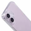 For iPhone 16 Case PC+TPU 1.5mm Clear Phone Cover with Lanyard Holes