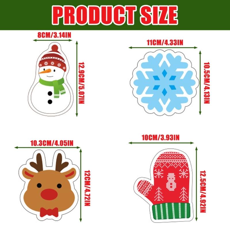 Decorative Cartoon Sponge Scrubber Brush For Christmas Holiday For Kitchen And Bathroom Cleaning Tool