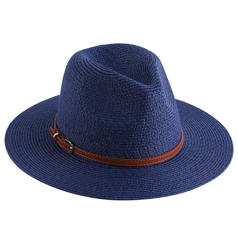 Panama Straw Hat, Men's and Women's Top Hats, Summer Shade, Beach Brim Sun Hats
