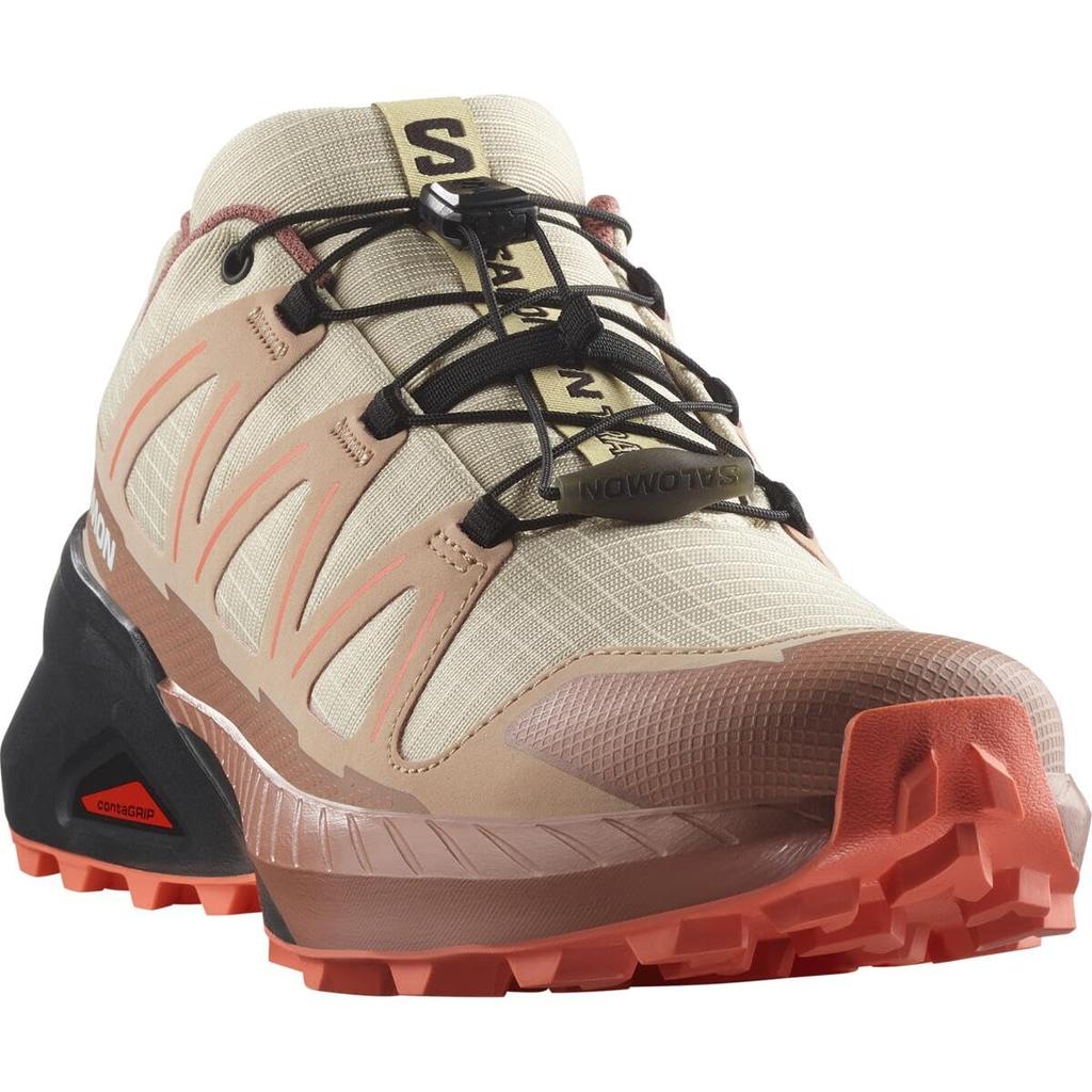 Salomon SPEEDCROSS PEAK Trail Running Size Tender Coral Women's Shoes, L47790400, 22.5, Peach/Burlwood/Fusion