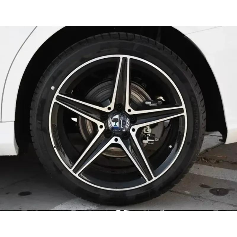 Autosticker Voor Mercedes Benz 4 Stuks Auto Styling Wielnaafdop Stickers Auto Opknap Accessoires voor Mercedes Benz Amg W203 W176 W22