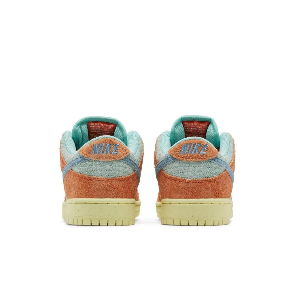 Nike Dunk Low SB 'Orange Emerald Rise' (Unisex) Orange / Noise Aqua / Emerald Rise / Lemon Chiffon Skateboard Shoes DV5429 800