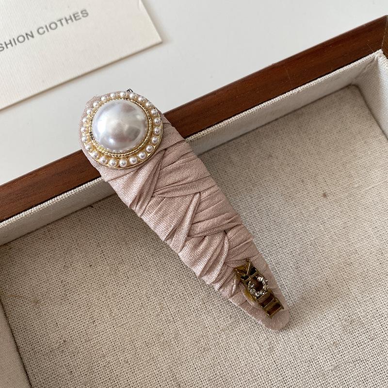 

Жемчужная заколка-невидимка с дизайном букв - Японский и корейский минималистичный ретро головной убор для универсальной укладки