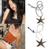 Sparkling Big Star Necklace for Women Teen Girls Starfish Pendant Summer Jewelry Gift Clavicle Chain Collar Necklaces