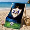Qarabag Soccer Team Crest Design Beach Towel, Quick-drying, Easy to Care for, Suitable for Both Fitness and Beach Vacations,Sports Essential