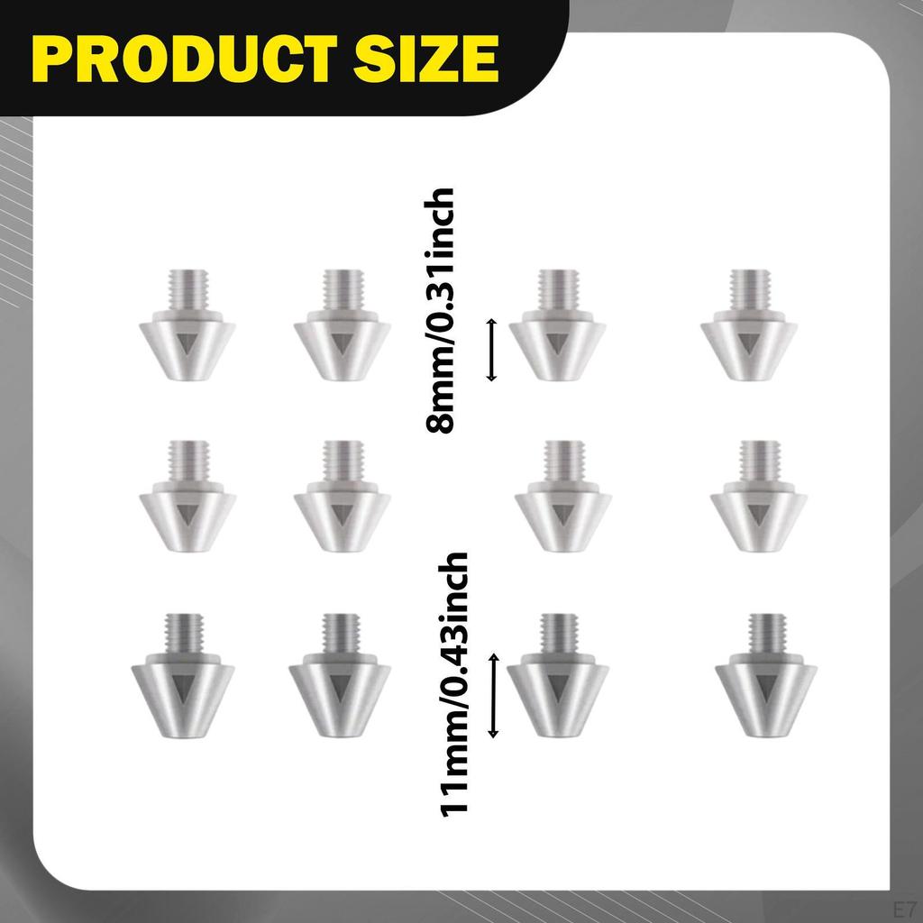 12 Pieces Football Boot Studs Directly Replace Aluminum Alloy Easy To Install Soccer Shoe for