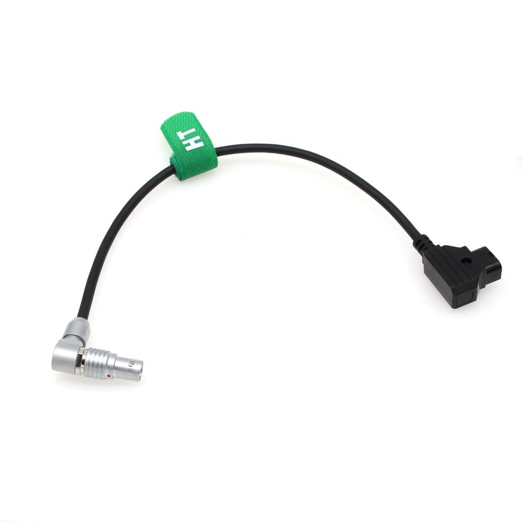 HangTon D-tap To L-shaped Power Cable for RED Komodo-X Epic Scarlet Dragon DSMC2 V-Raptor Cameras, Rotatable, Adjustable, 6-pin Female Connector, 20 I