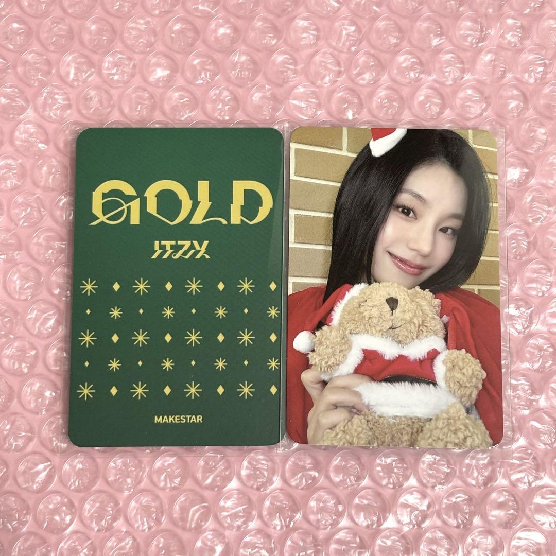 

[USED] ITZY GOLD makestar Yeji Christmas trading card