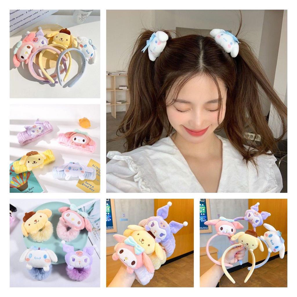 Sanrio Melody Hairband Cute Cartoon Elastic For Girls