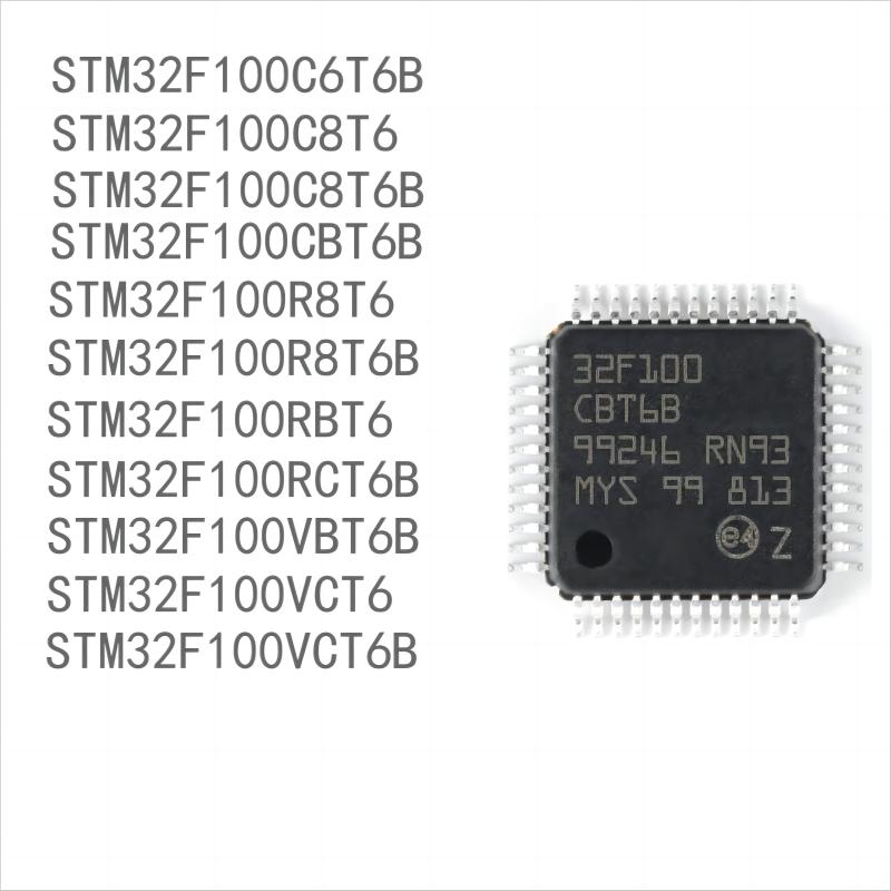 

100PCS brand new STM32F100seriesC6T6B C8T6B CBT6B R8T6B RBT6 RCT6B VBT6B VCT6B STM32F100VCT6(30PCS)