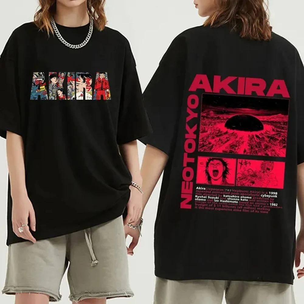 Japanese Anime Neo Tokyo Akira T Shirt Movie Science Fiction Manga Shotaro Kaneda Men Short Sleeve T Shirts 100% Cotton