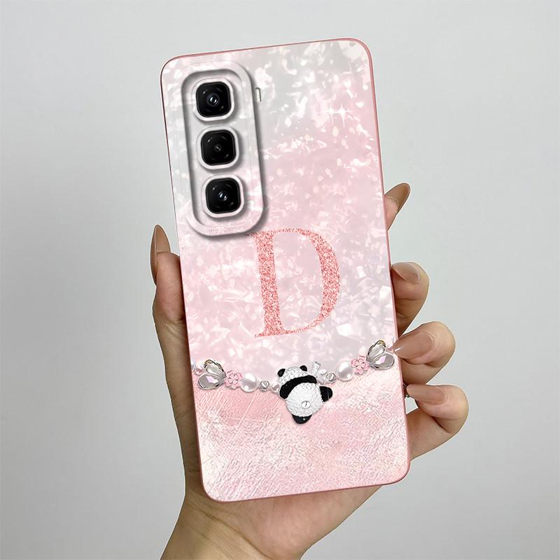 For Infinix Hot 50 Pro 4G Case Fashion Crown Letters Matte Soft Shockproof Funda Cover for Infinix Hot 50 Pro + Plus 50pro Case
