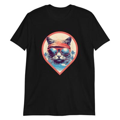 Cool Cat Groove: T-Shirt im Vintage-Stil