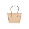Michael Kors Mk Charlotte Logo Zip Closure Saffiano Leather Tote Bag Women Tote Beige 35T0GCFT7L-CAMEL