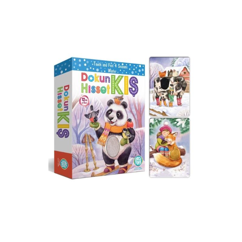 

Circle Toys Touch Feel Winter 18 Card Kids Educational Book Card