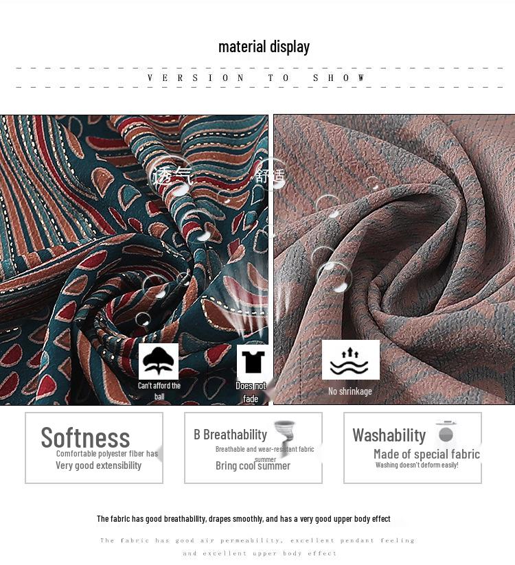 Summer Shirts for Middle-Aged & Elderly Women: Three-Quarter Sleeve Blouses & Printed Cardigans for 60-70 Year-Olds