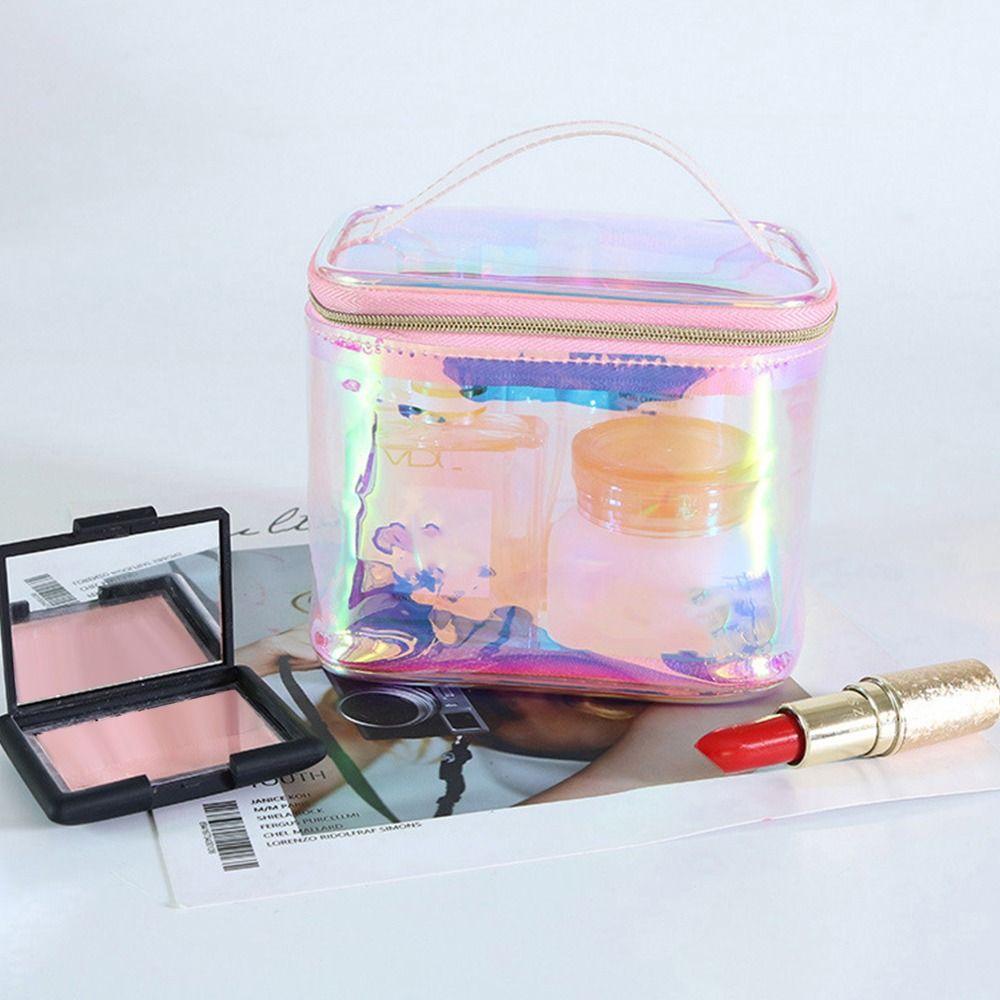 Colorful Transparent Storage Bag Multipurpose Cosmetic Handbag Toiletry Bags  Travel Outdoor