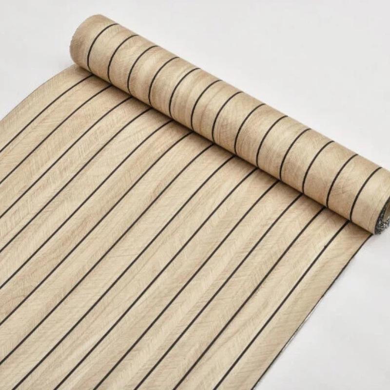 3D Self-Adhesive Wood Grain Wall Sticker for Living and Bedroom Renovation