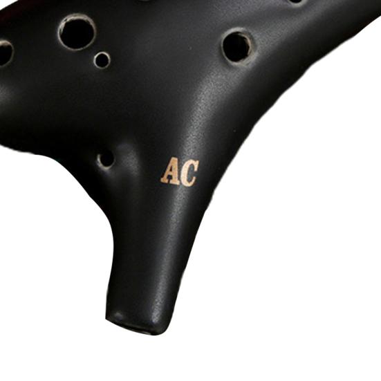 Ocarina 12 Hål Musiksamling Keramisk Mini Alto C Ocarina Instrument för Nybörjare