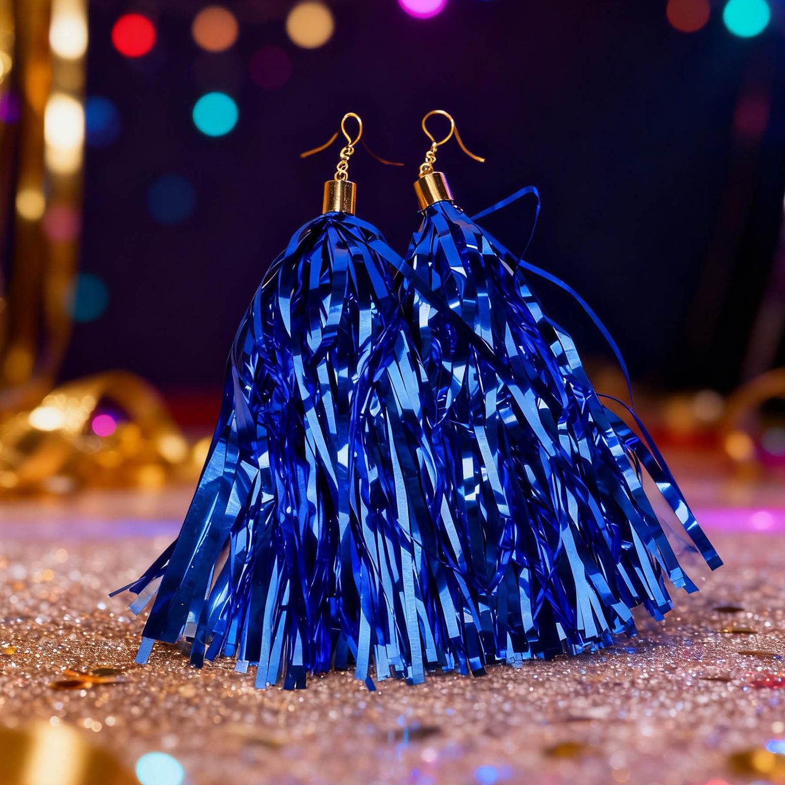 

Женские карнавальные серьги, Полоски из лукового шелка, Серьги с кисточками, Серьги для фестивальной вечеринки, Реквизит для фото One Size