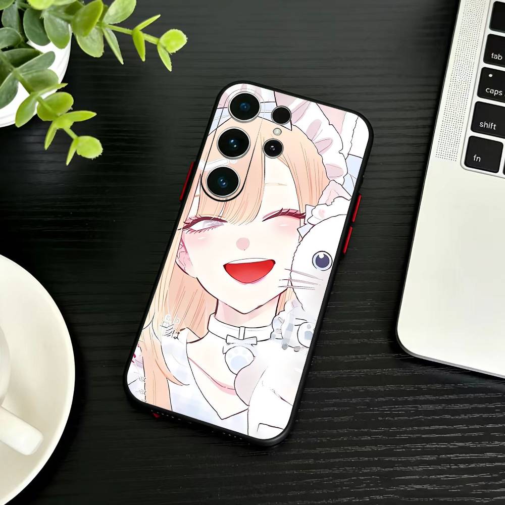 

H-Darling Марин Китагава Яркий Серебристый Чехол для Телефона Для Samsung S26,S25,S24,S23,S22,S30,S21,Ultra,Plus,FE 5G Черный Мягкий Чехол Samsung S22ULTRA5G