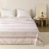 2025 Two-Tone Cationic Jacquard Blanket: Fresh, Stylish Stripes