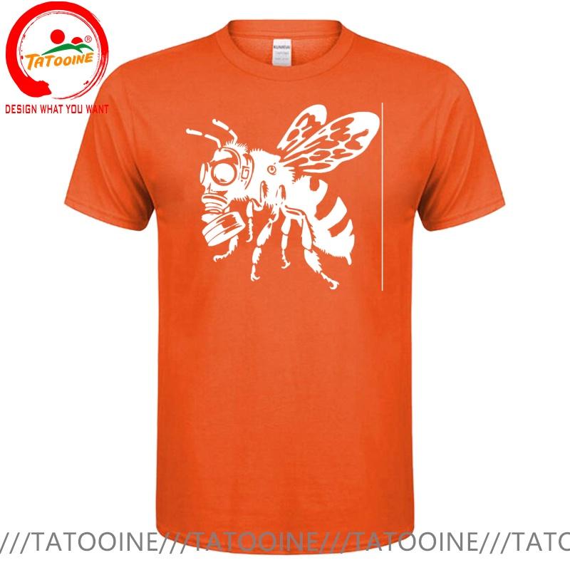 Funny Design Bee With Gasmask Sred Doublet Unisex Fashion Trendy Casual Clothing Stylish Tops Tee Shirt Leisure Tshirt Unisexs