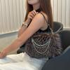 Y2k Fluffy Hobo Bags Portable Armpit Bag Portable PU Handbag  Daily