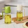 Glass Oil Sprayer for Kitchen, 2 In 1 Olive Oil Mister Bottle with Pour Spout, Adjustable Fine Mist Spray for Cooking BBQ