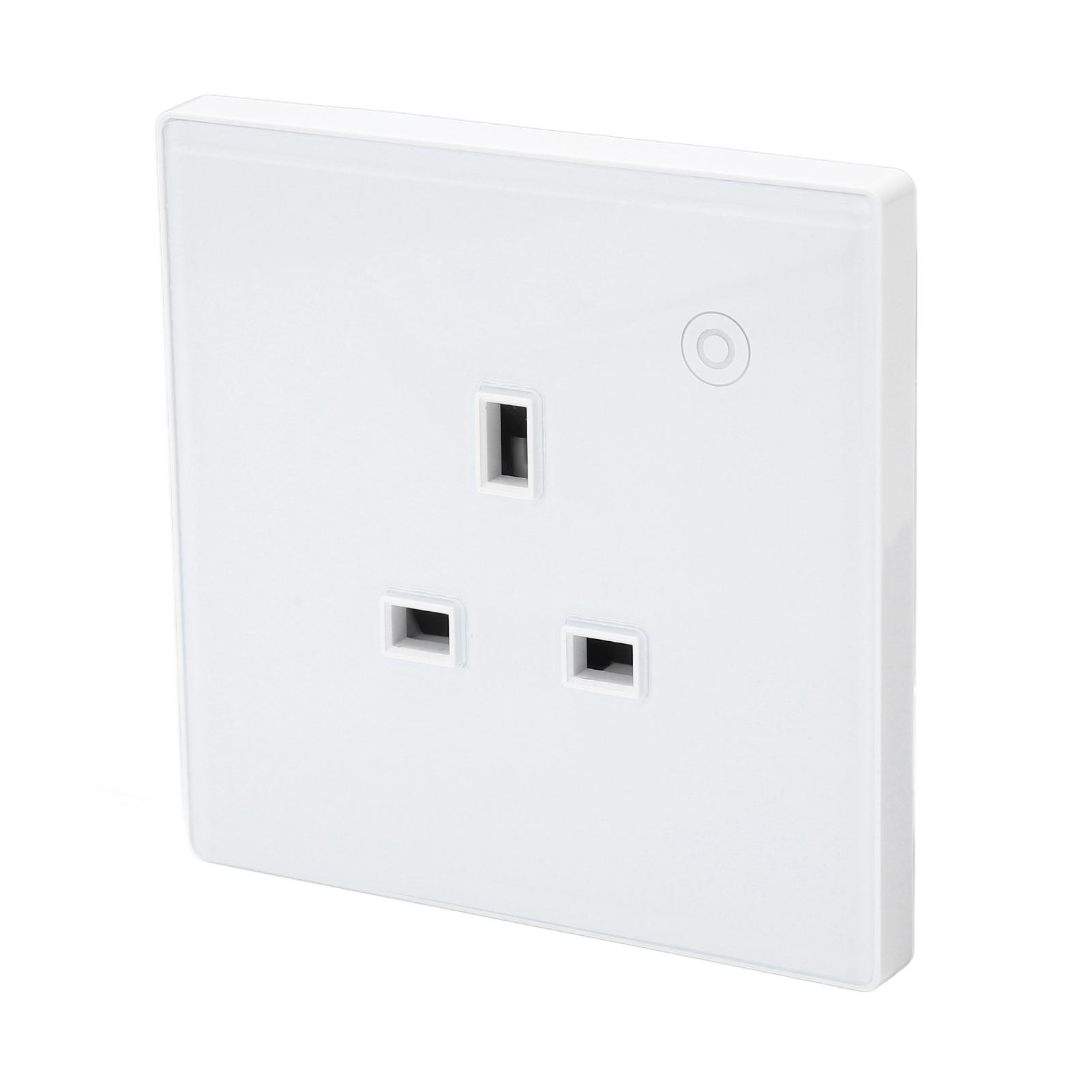 

Smart Socket Wall Mounted ABS Timing Panel Wireless Remote Controllable Smart Outlet 16A AC 95